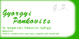 gyorgyi pankovits business card